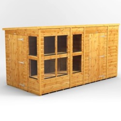 12 x 6 Power Pent Potting Shed With 6ft Side Store