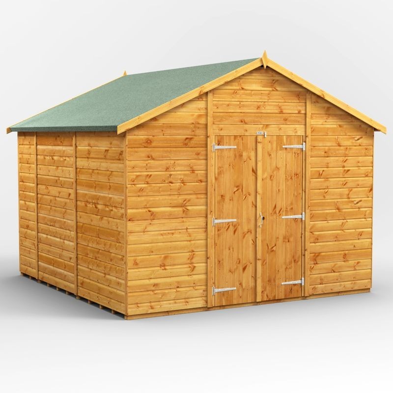10 x 10 Power Apex Windowless Double Door Shed 10 x 10 Power Apex Windowless Double Door Shed