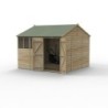 Beckwood 10x10 Reverse Apex Shed 4 Windows DoubleDoor Installed