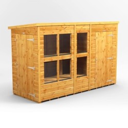 10 x 4 Power Pent Potting Shed With 4ft Side Store
