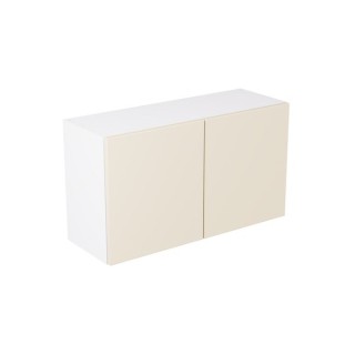Flatpack 800 Double Extractor Wall Kitchen Cabinet Slab Supermatt Cashmere