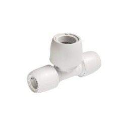 Hep2O HD18 28W Double End Reduced Tee White 22mm x 22mm x 28mm