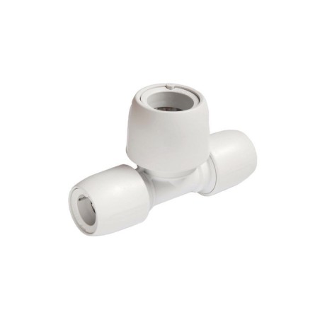 Hep2O HD18 28W Double End Reduced Tee White 22mm x 22mm x 28mm