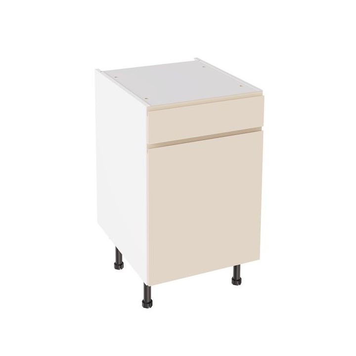 Flatpack 500 Drawerline Base Cabinet J-Pull Ultra Matt Cashmere