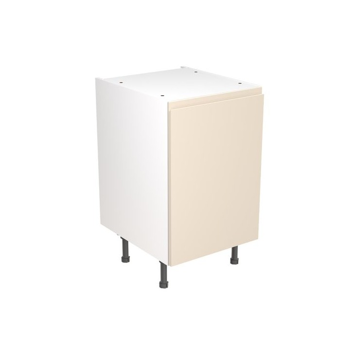 Flatpack Base Unit J-PULL Super Gloss Cashmere 500mm