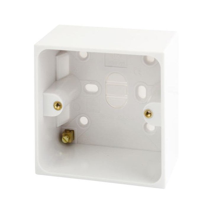 4Trade Surface Mounted Box 1 Gang 47mm