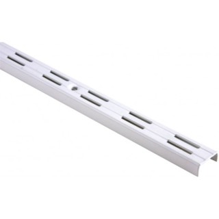 Twinslot Upright 1980mm White Antibacterial Coated