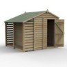 4LIFE Apex Shed 6 x 8 - Single Door - No Windows - with LEAN-TO Installation