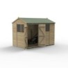 Beckwood 10x6 Reverse Apex Shed 4 Windows DoubleDoor Installed