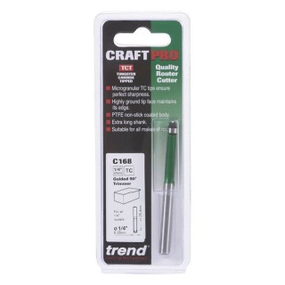 Trend Bearing Guided Trimmer 6.35mm x 25.4mm