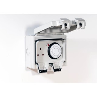 Smj Electrical IP66 Single Socket with Mech Timer