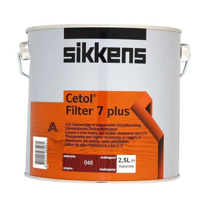 Sikkens Cetol Filter 7 Plus Woodstain Mahogany 2.5L