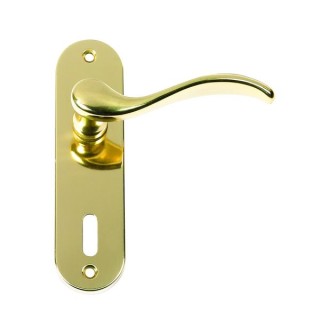 Urfic Geneva Lock Handle Polished Brass