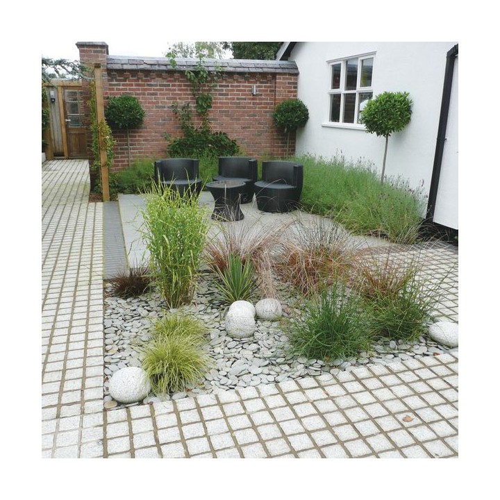 Global Stone Granite Setts Silver Grey 100 x 100mm