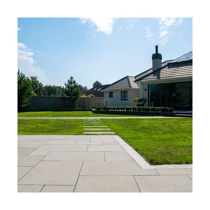 Marshalls Towngate Indian Sandstone Natural Stone Paving Grey Multi 610 x 610mm