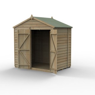 4LIFE Apex Shed 7 x 5 - Double Door - No Window Installation