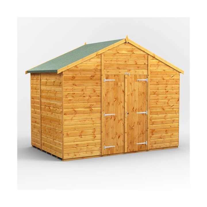 6 x 10 Power Apex Windowless Double Door Shed