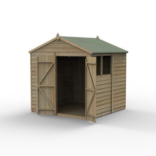 4LIFE Apex Shed 7 x 7 - Double Door - 2 Window Installation