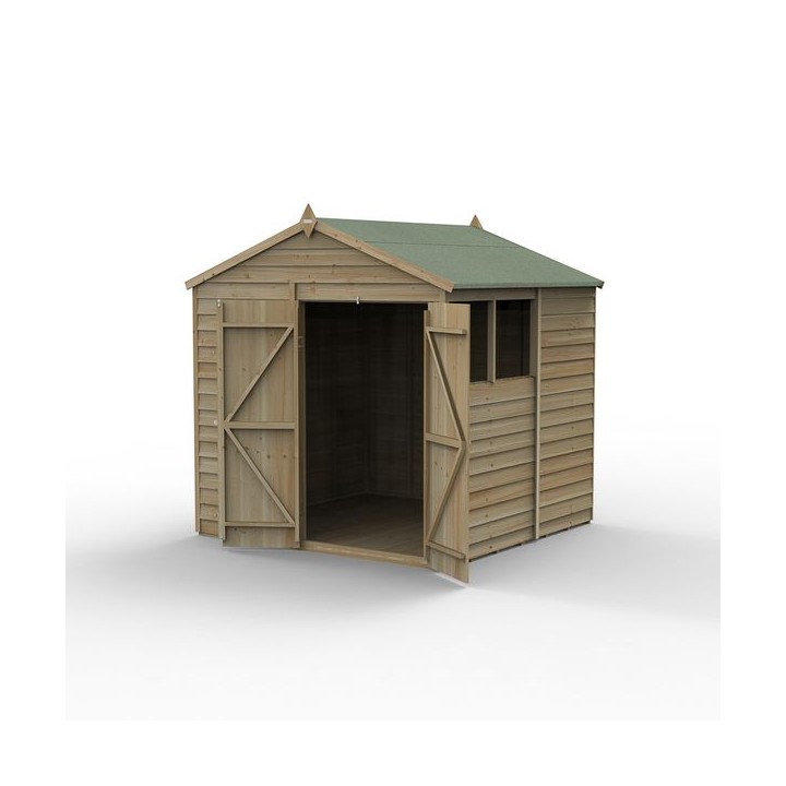 4LIFE Apex Shed 7 x 7 - Double Door - 2 Window Installation