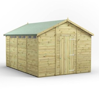 14x10 Premium Powersheds Security Apex