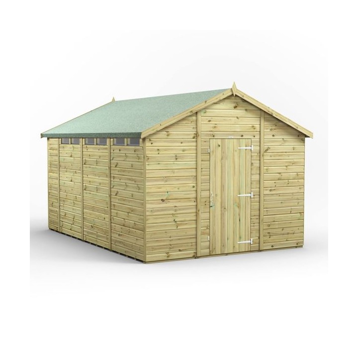 14x10 Premium Powersheds Security Apex