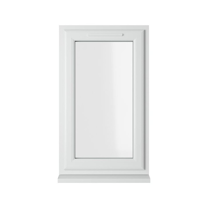 Crystal Triple Glazed uPVC Window White Top Hung 610mm x 1040mm Clear