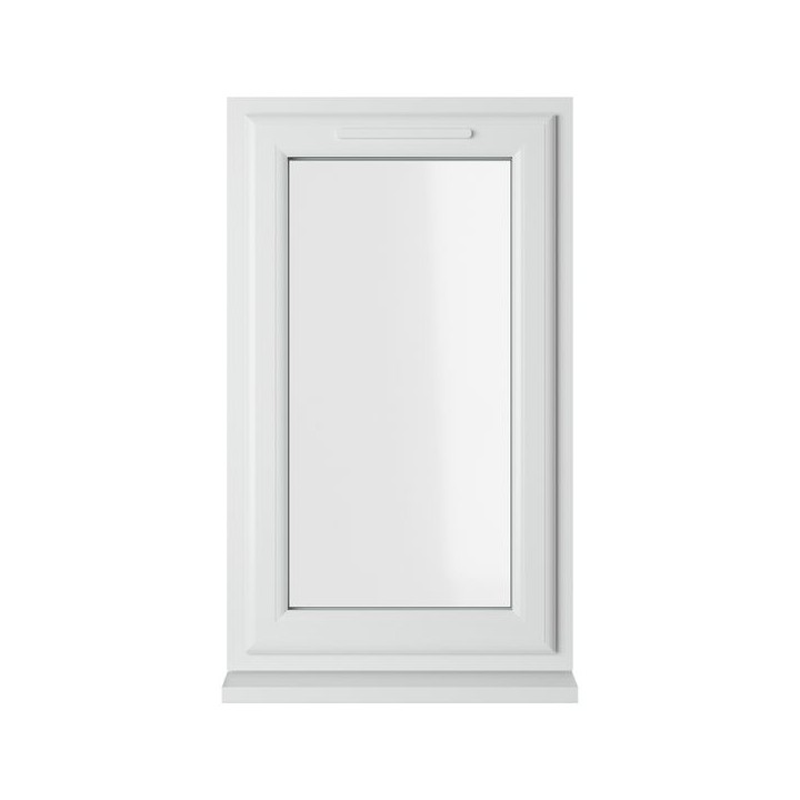 Crystal Triple Glazed uPVC Window White Left Hung 610mm x 1115mm Clear