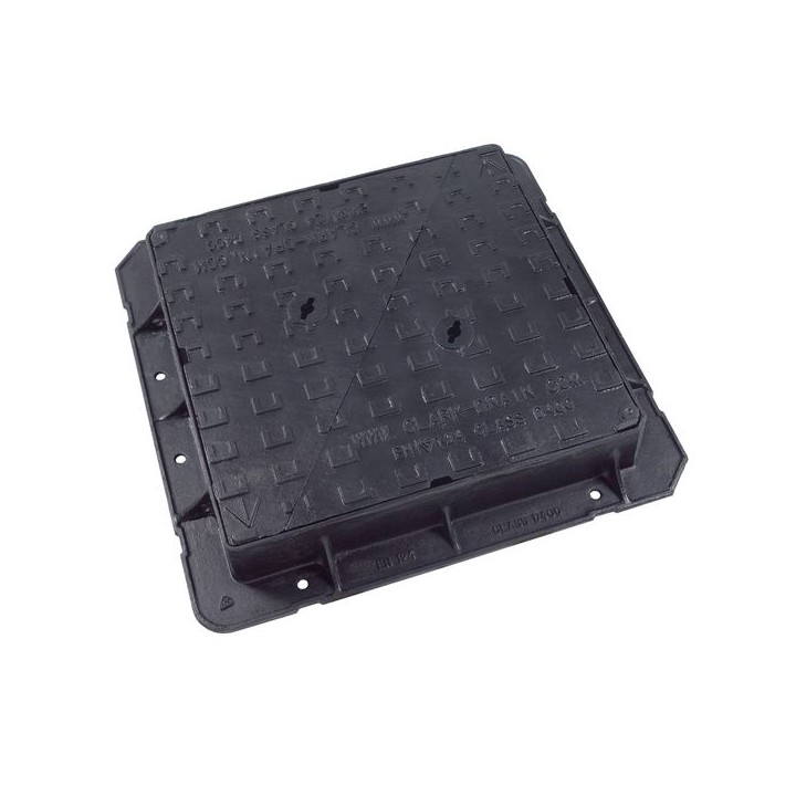 Clark-Drain Manhole Cover and Frame Ductile Iron 600mm x 600mm