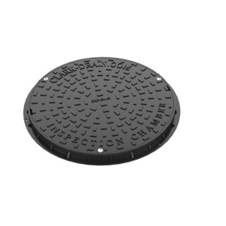 Clark-Drain Dual Locking Polypropylene Inspection Chamber Cover and Frame Driveway 450mm Diameter