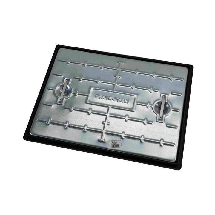 Clark-Drain Manhole Cover and Frame Galvanised Steel 450mm x 600mm 5 Tonne