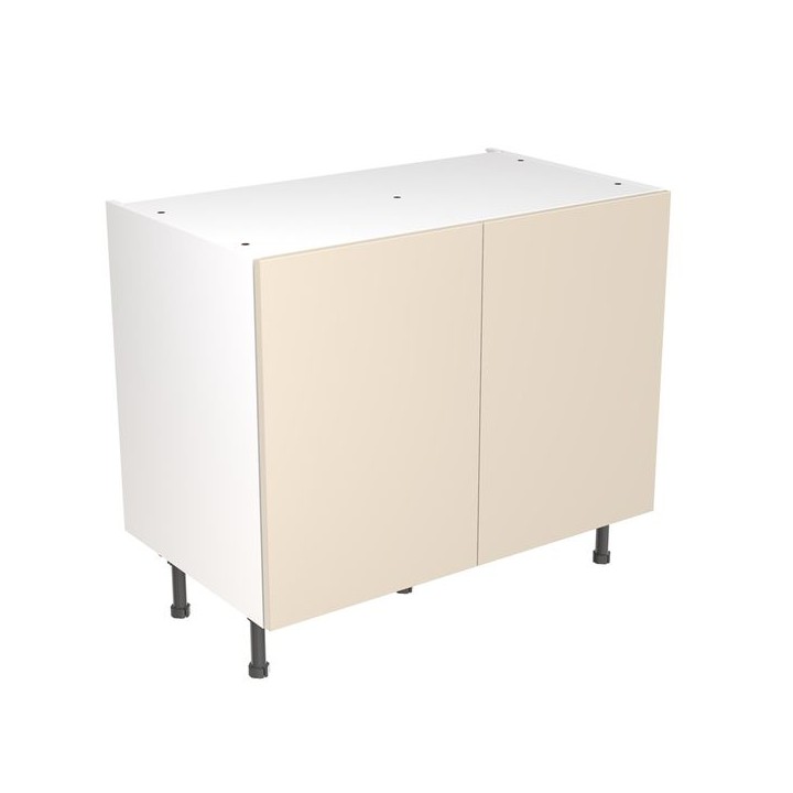 Flatpack 1000 Base Kitchen Cabinet Slab Super Gloss Cashmere