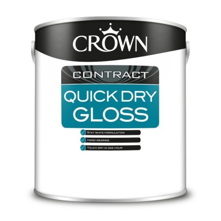 Crown Contract Quick Dry Gloss 2.5L Brilliant White