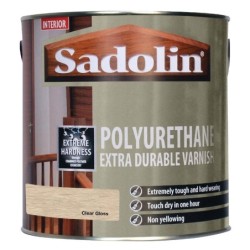 Sadolin Polyurethane Extra Durable Varnish Clear Gloss 2.5L