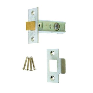 4Trade Tubular Mortice Latch 76mm Satin