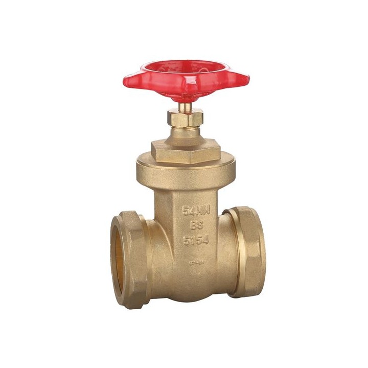 Brass Gate Valve Wheel Head Bs5154 54mm