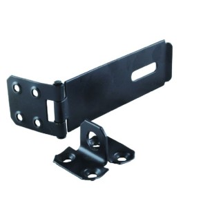 4Trade Safety Hasp & Staple 112mm Black