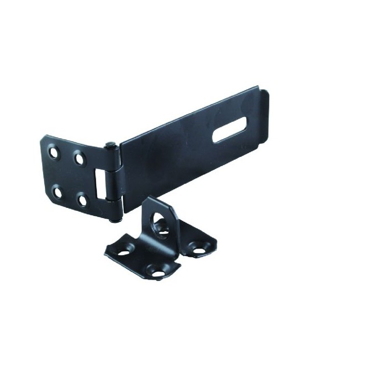 4Trade Safety Hasp & Staple 112mm Black