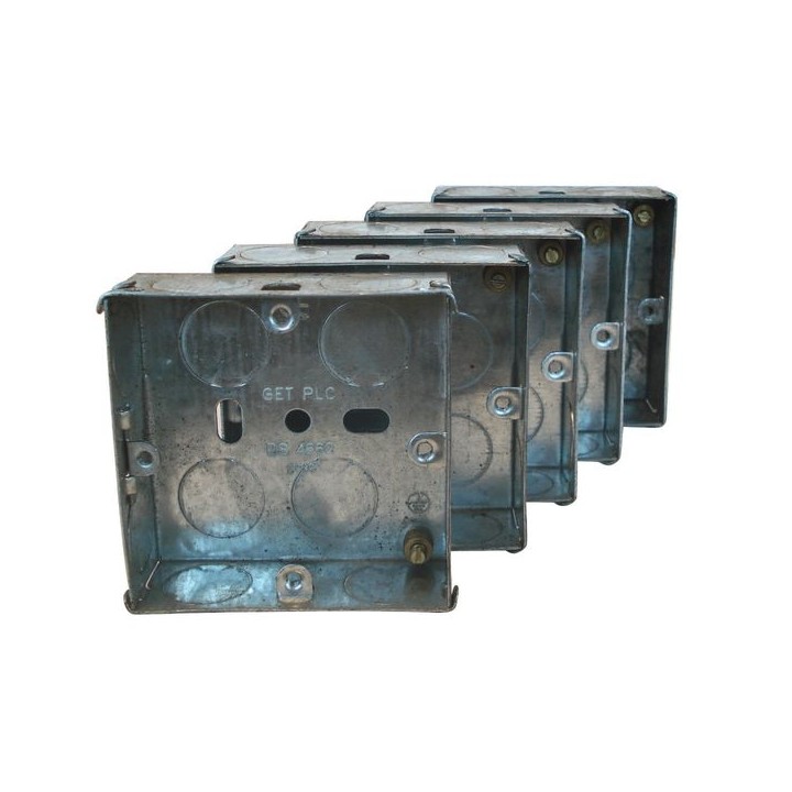 4TRADE 1 gang Metal Back Box 25mm