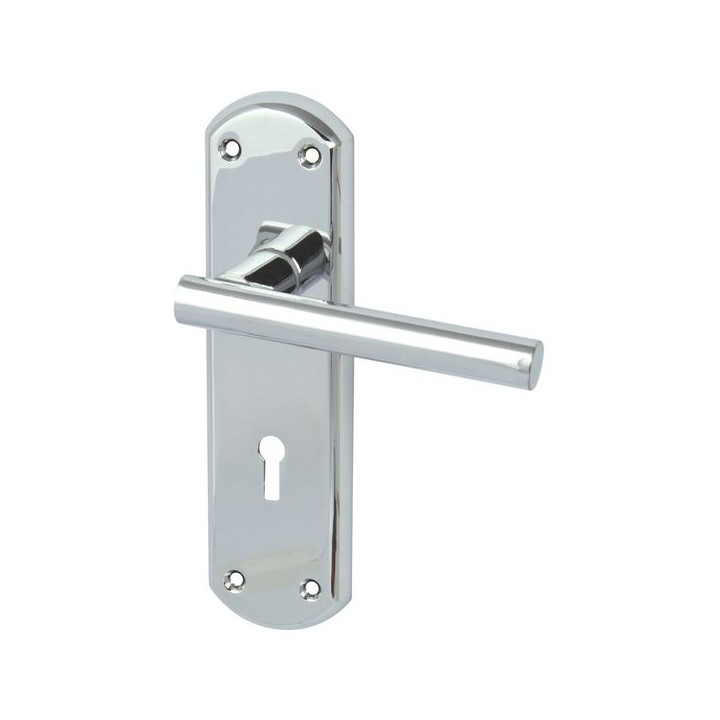 Varthern Lever Handle with Backplates for Lock Chrome 901.78.322