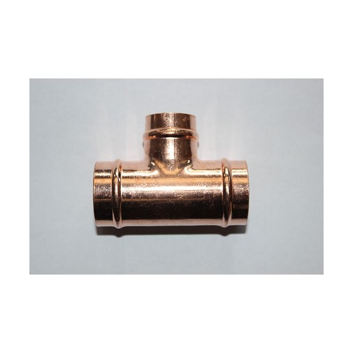 Solder Ring Fitting 28 x 28 x 15 mm Reducing Tee