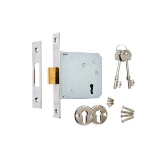 4Trade Mortice Sashlock 3 Lever 64mm Chrome