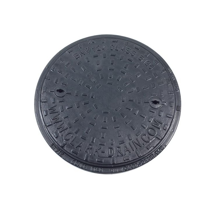 Clark-Drain Inspection Chamber Cover and Frame Ductile Iron 450mm Diameter