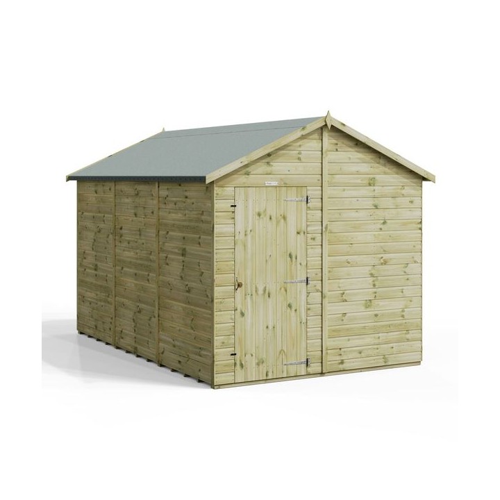 12x8 Premium Powersheds Apex No Windows