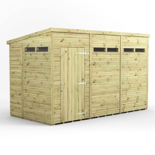 12x6 Premium Powersheds Security Pent