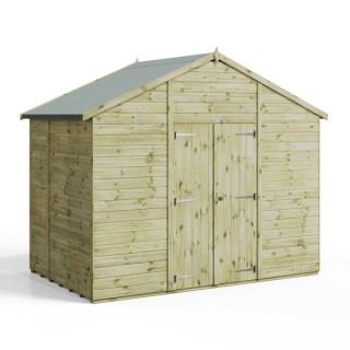 6x10 Premium Powersheds Apex No Windows Double Doors