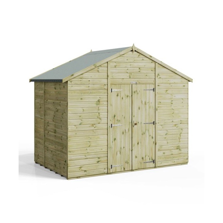 6x10 Premium Powersheds Apex No Windows Double Doors