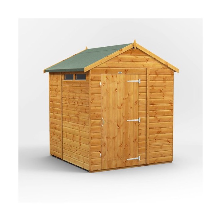 6 x 6 Power Apex Security Shed