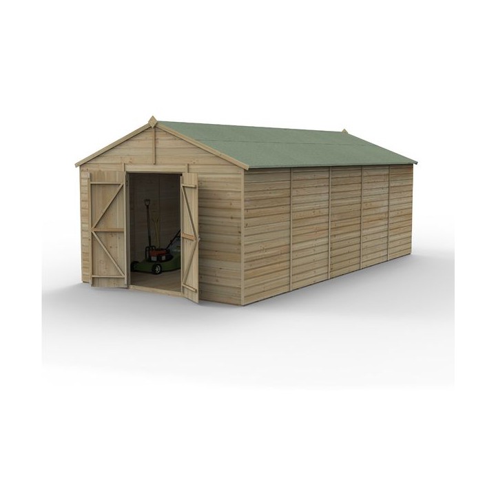 Beckwood 10x20 Apex Shed No Windows DoubleDoor Installed