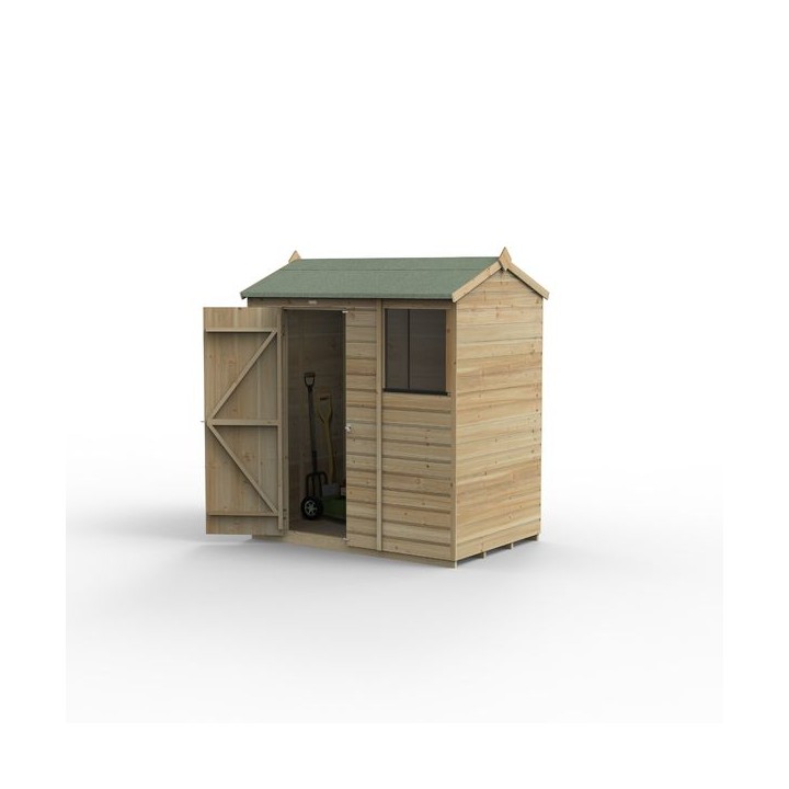 Beckwood 6x4 Reverse Apex Shed 1 WindowInstalled