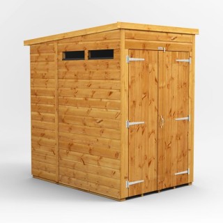 4 x 6 Power Pent Double Door Security Shed